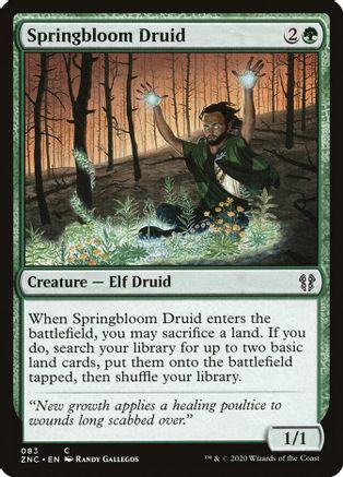 Springbloom Druid #83 Magic Zendikar Rising Commander