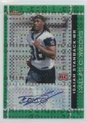 Isaiah Stanback [Green Xfractor Autograph] Football Cards 2007 Topps Finest Prices