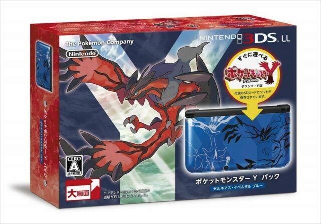 Nintendo 3DS LL Pokemon Y Blue Limited Edition JP Nintendo 3DS