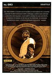 Card Back | Ken Griffey Jr. Baseball Cards 2022 Panini Chronicles Gold Rush
