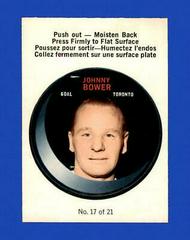Johnny Bower Hockey Cards 1968 O-Pee-Chee Puck Stickers Prices