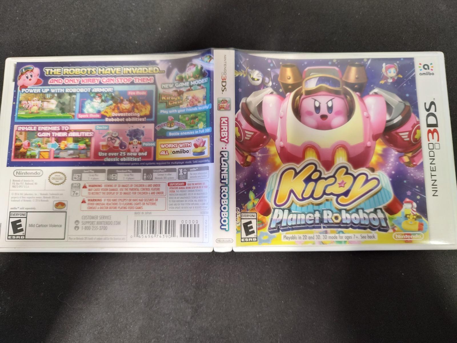 Kirby Robobot Item, Box, and Manual Nintendo 3DS