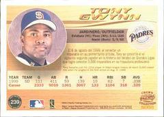 Back | Tony Gwynn Baseball Cards 2000 Pacific Crown Collection