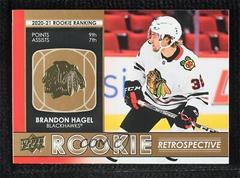 Brandon Hagel [Gold] #RR-16 Hockey Cards 2021 Upper Deck Rookie Retrospective Prices