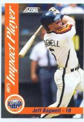 Jeff Bagwell Baseball Cards 1992 Score Impact Players Prices