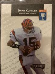 David Klingler #H-6 Football Cards 1993 Playoff Headliners Prices