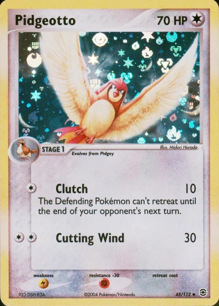 Pidgeotto [Reverse Holo] #45 Pokemon Fire Red & Leaf Green