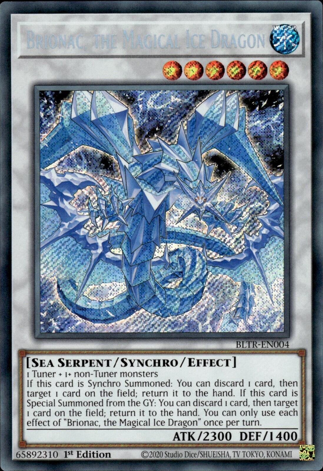 Brionac, the Magical Ice Dragon BLTR-EN004 YuGiOh Battles of Legend: Terminal Revenge