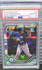 Julio Rodriguez [Atomic Refractor] #BCP-33 Baseball Cards 2019 Bowman Chrome Prospects Prices