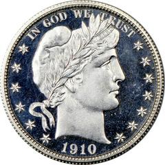 1910 [PROOF] Coins Barber Half Dollar Prices