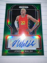 Jordan Walsh [Green] #FS-JWA Basketball Cards 2022 Panini Prizm Draft Picks Freshman Signatures Prices