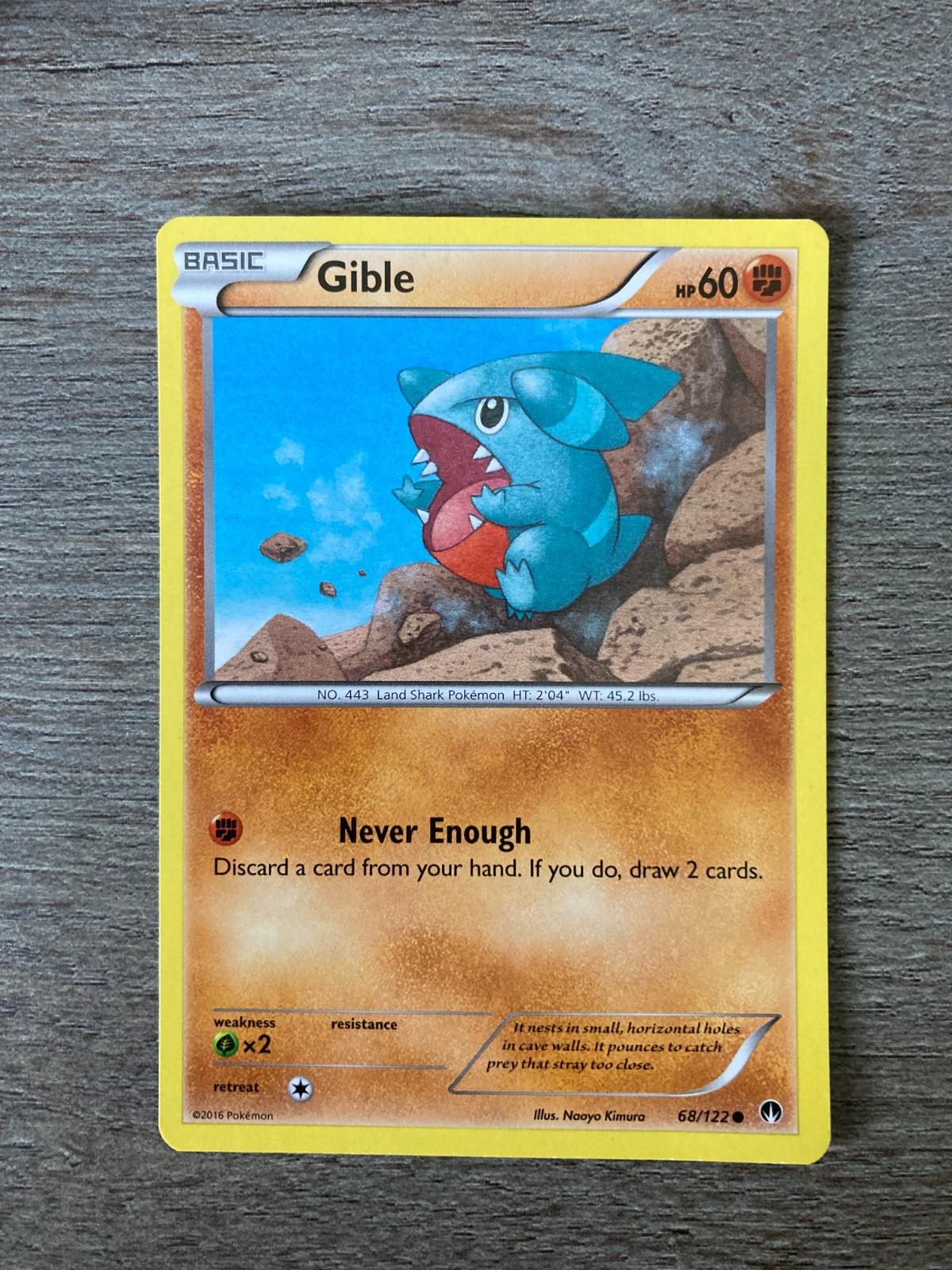 Gible Ungraded Pokemon BREAKpoint