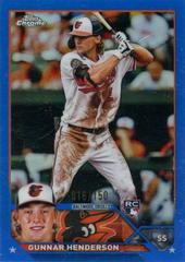 Gunnar Henderson [Blue] #2 Baseball Cards 2023 Topps Chrome Prices