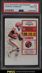 Jamaal Charles #47 Football Cards 2010 Playoff Contenders Prices