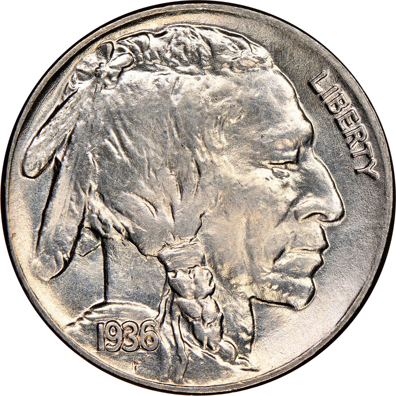 1936 Coins Buffalo Nickel