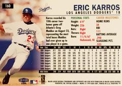 Rear | Eric Karros Baseball Cards 1999 Fleer Tradition