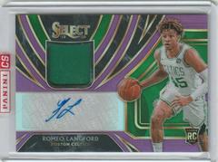 Romeo Langford [Purple] #RLF Basketball Cards 2019 Panini Select Rookie Jersey Autographs Prices