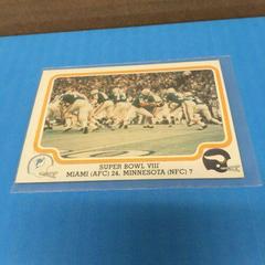 Super Bowl VIII Football Cards 1979 Fleer Team Action Prices