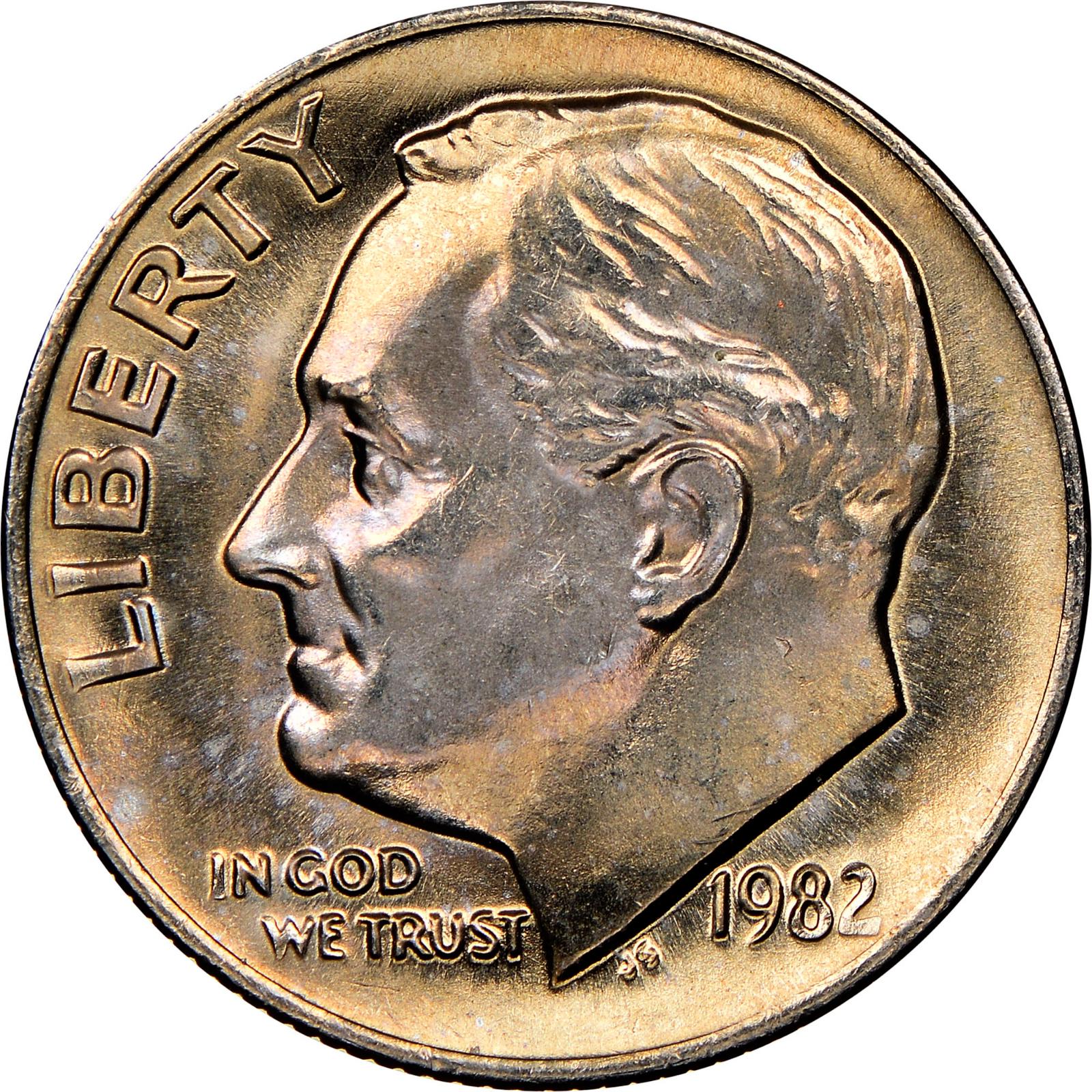 1982 [NO P] Coins Roosevelt Dime