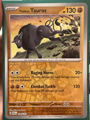 Paldean Tauros [Reverse Holo] #108 | Paldean Tauros [Reverse Holo] Pokemon Paldea Evolved