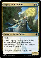 Deputy of Acquittals [Foil] #177 Magic Ravnica Remastered Prices