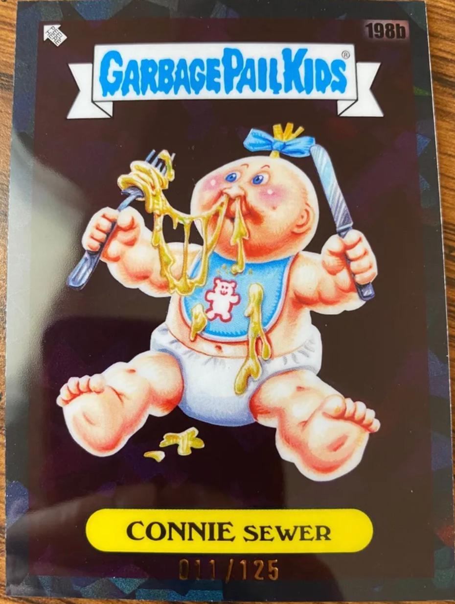 CONNIE Sewer [Black] 198b Prices Garbage Pail Kids 2022 Sapphire