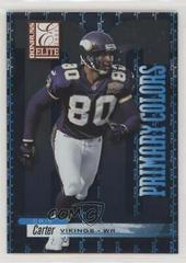 Cris Carter [Blue] #PC-34 Football Cards 2001 Panini Donruss Elite Primary Colors Prices