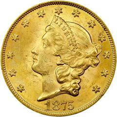 1875 [PROOF] Coins Liberty Head Gold Double Eagle Prices