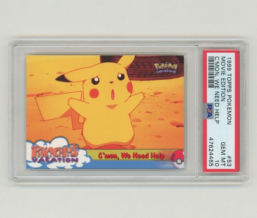 C'Mon, We Need Help #53 Pokemon 1999 Topps Movie