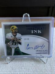 Carson Wentz [Blue] #IN-CWE Football Cards 2022 Panini Immaculate Collegiate Ink Autographs Prices