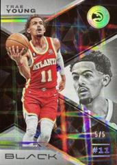 Trae Young [Holo Gold] #16 Basketball Cards 2022 Panini Black Prices