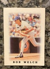 Bob Welch #55 Baseball Cards 1988 Topps Mini League Leaders Prices