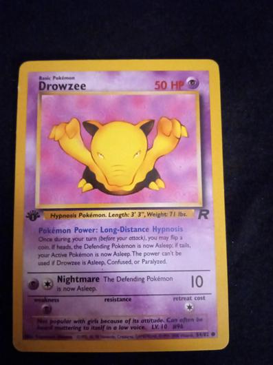 Drowzee [1st Edition] #54 photo