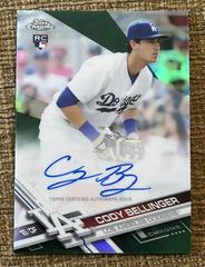 Cody Bellinger [Green Refractor] #RA-CB Baseball Cards 2017 Topps Chrome Rookie Autographs Prices
