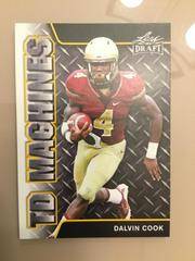 Dalvin Cook [TD Machines Gold] #TD-05 Football Cards 2017 Leaf Draft Prices