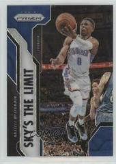 Russell Westbrook [Blue Wave Prizm] #12 Basketball Cards 2016 Panini Prizm Sky's the Limit Prices