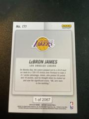#1 Of 2067 | LeBron James Basketball Cards 2019 Panini Instant