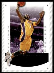 Kobe Bryant #37 Basketball Cards 2002 SP Authentic Prices