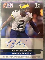 2022 Pro Set Brad Hawkins Autograph RC BLUE Football Cards 2022 Leaf Draft Autographs Prices