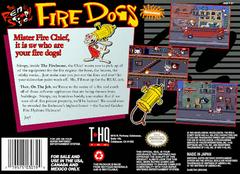 Back Cover | The Ren and Stimpy Show Fire Dogs Super Nintendo