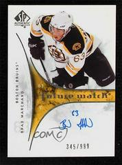 Brad Marchand [Autograph] Hockey Cards 2009 SP Authentic Prices