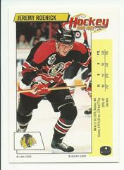 Jeremy Roenick Hockey Cards 1992 Panini Stickers Prices