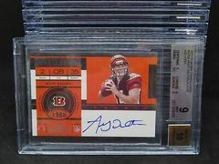Andy Dalton [No Riddell Logo on Helmet Autograph] Football Cards 2011 Playoff Contenders Prices