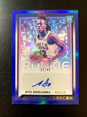 Ayo Dosunmu [Blue] Basketball Cards 2021 Panini Recon Rookie Signatures Prices