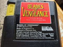 Cartridge (Front) | Blades of Vengeance Sega Genesis
