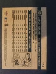 Back | Jason Giambi Baseball Cards 2001 Fleer