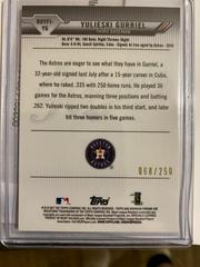 Back | Yulieski Gurriel [Purple Refractor] Baseball Cards 2017 Bowman Mega Box Chrome Rookie of the Year Favorites