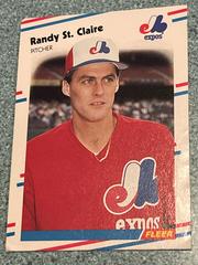 Randy St. Claire #197 Baseball Cards 1988 Fleer Prices
