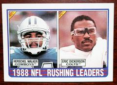 Rushing Leaders [H.Walker, E.Dickerson] Football Cards 1989 Topps Prices