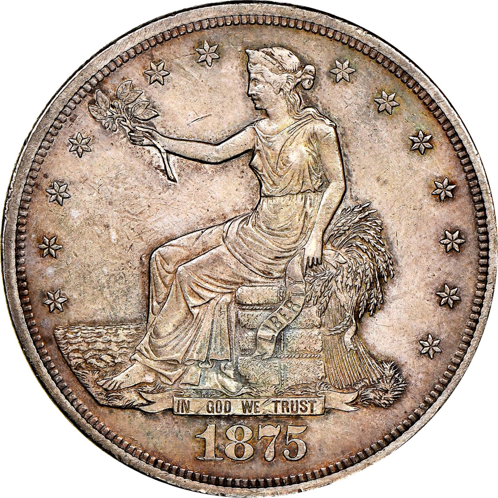 1875 Coins Trade Dollar